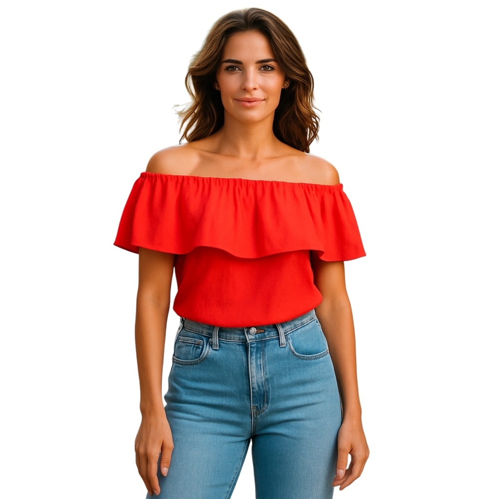 French Connection Blouse Womens Off Shoulder. (1F-0023)